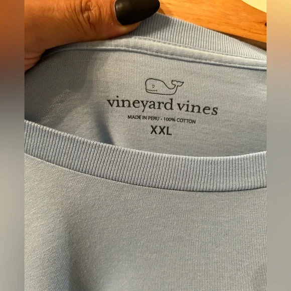 Classic Logo with fishes Long-Sleeve Pocket Tee - Picture 3 of 3